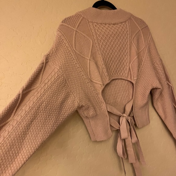 Fashion Nova Blush Pink Knit Sweater - Picture 5 of 9